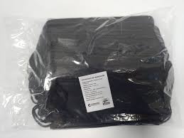 CUBREBOCAS TRICAPA NEGRO C/50