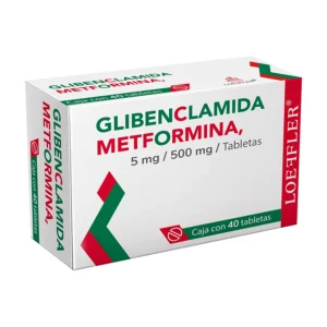 GLIBENCLAMIDA METFORMINA TAB 5MG 500MG C/40