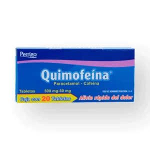 QUIMOFEINA TAB 50MG 500MG C/20