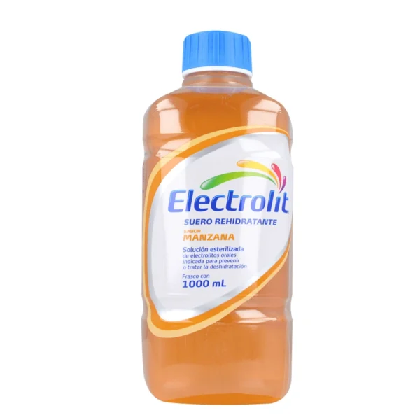 ELECTROLIT MANZANA SOL ORAL C/1000ML