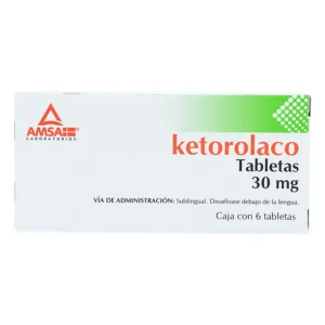 KETOROLACO TAB SUBL 30MG C/6