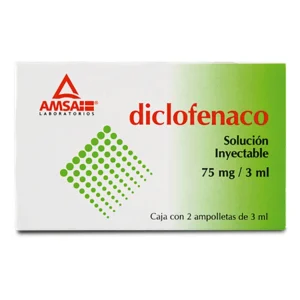 DICLOFENACO SOL INY 75MG C/2 AMP