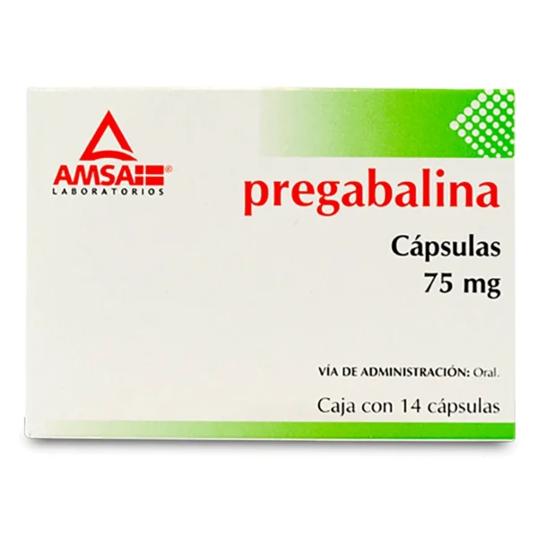 PREGABALINA CAP  75MG C/14