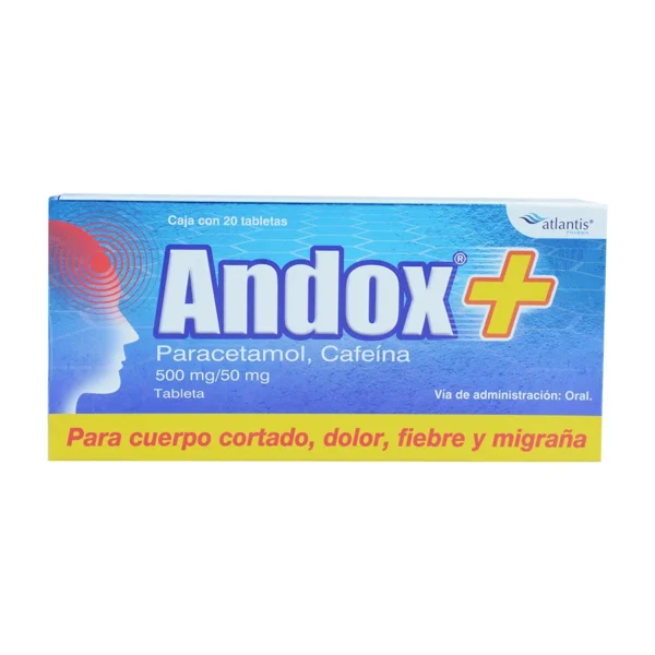 ANDOX TAB 500MG 50MG C/20