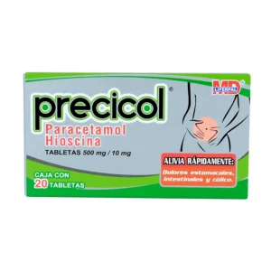 PRECICOL TAB 10MG 500MG C/20