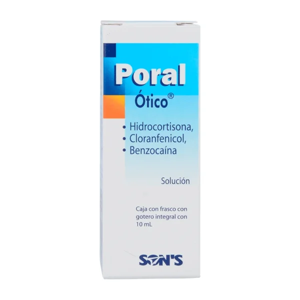 PORAL  SOL OTICO 100MG 200MG 250MG C/10ML