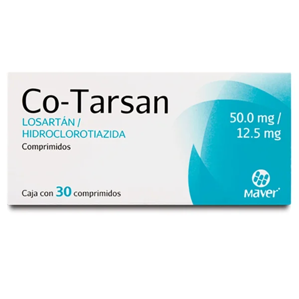 CO TARSAN COMPR  50MG 12.5MG C/30