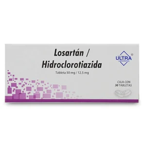 LOSARTAN HIDROCLOROTIAZIDA TAB  50MG 12.5 MG C/30
