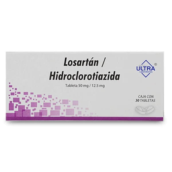 LOSARTAN HIDROCLOROTIAZIDA TAB  50MG 12.5 MG C/30