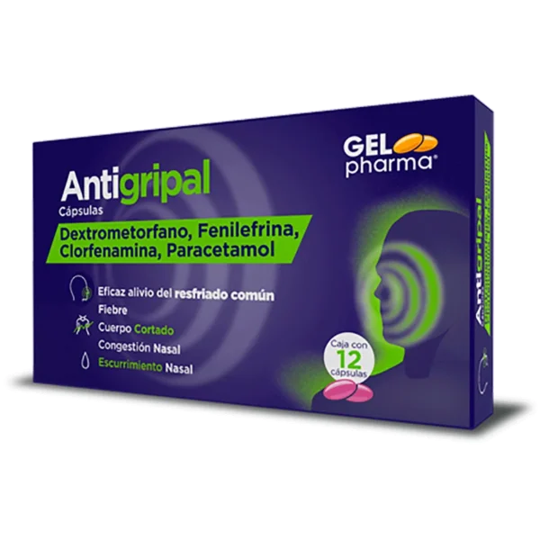 ANTIGRIPAL CAP 15/5/2/250MG C/14 GELFARMA (GEN) &