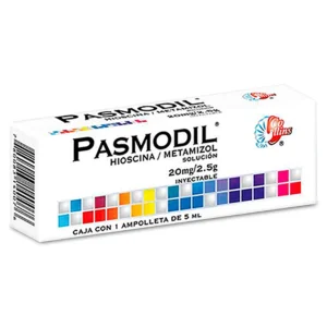 PASMODIL SOL INY 20MG 2.5MG C/1AMP