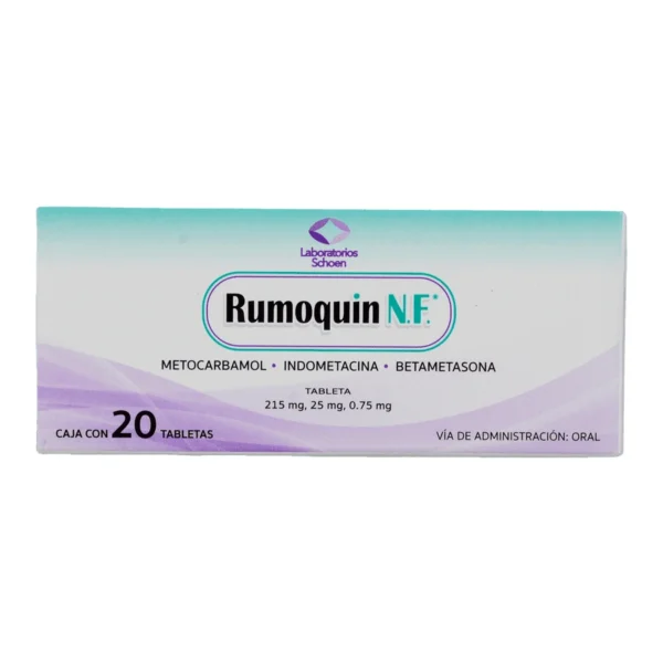 RUMOQUIN N.F TAB 75MG 25MG 215MG C/20