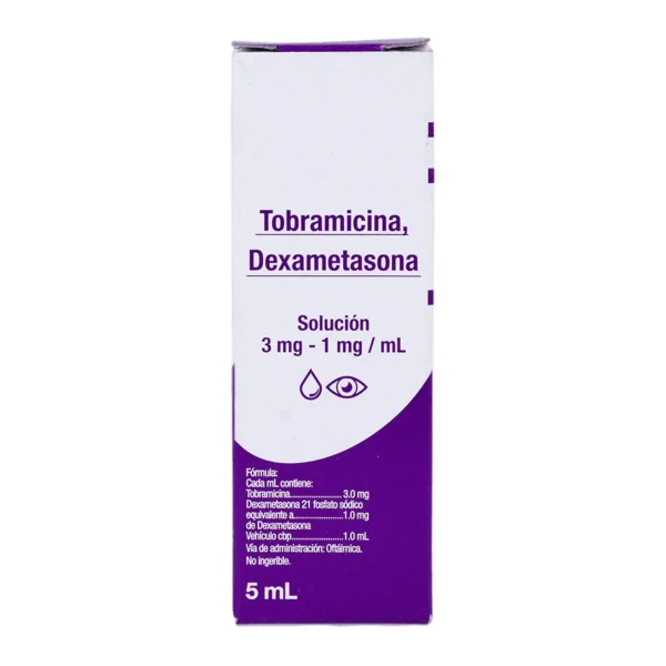 TOBRAMICINA DEXAMETASONA SOL OFT 1MG 3MG C/5ML