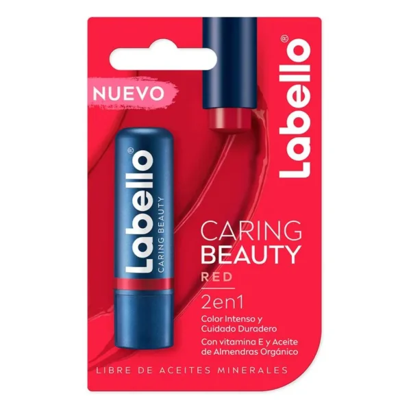 POMADA LABIAL LABELLO CARING-B RED C/4.8G 1PZ