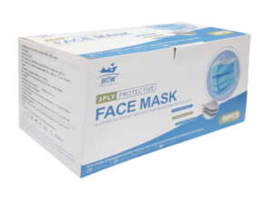 CUBREBOCAS TRICAPA AZUL FACE MASK C/50