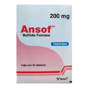 ANSOF  SULFATO FERROSO TAB 200 MG C/ 30