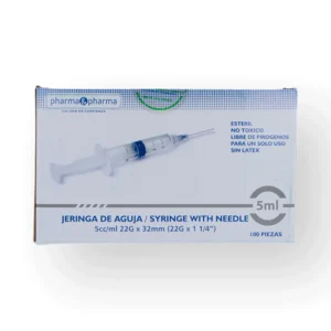 JERINGA NEGRA 5ML CAJA C/100PZS