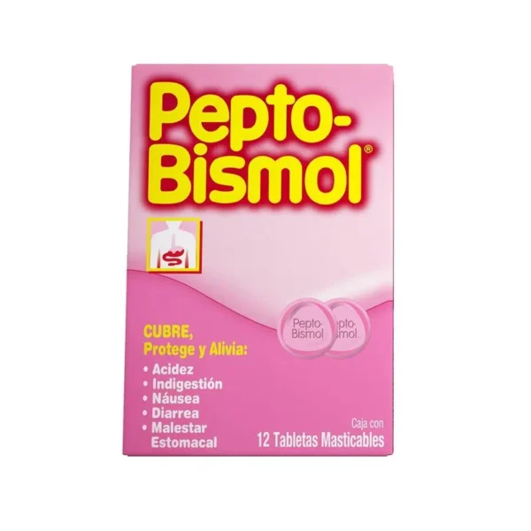 PEPTO-BISMOL TAB MASTICABLES C/12