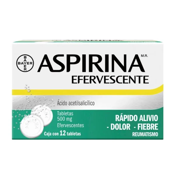 ASPIRINA TAB EFERV 500MG C/12