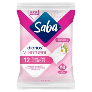 SABA TOALLITAS HUMEDAS DE USO DIARIO C/12