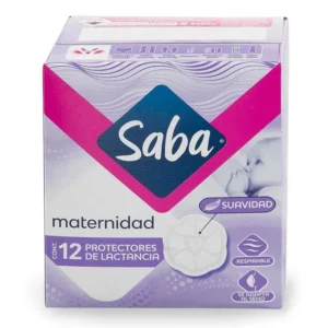 SABA MATERNIDAD PROTECTORES PARA LACTANCIA  CAJA C/12PZS