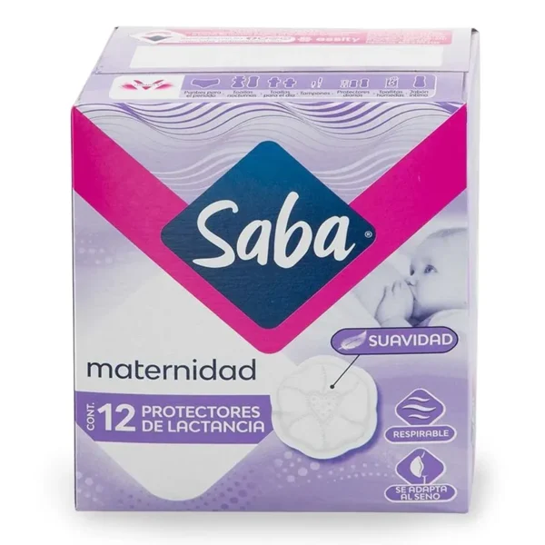 SABA MATERNIDAD PROTECTORES PARA LACTANCIA  CAJA C/12PZS