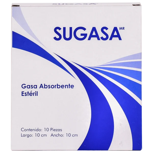 GASA ABSORBENTE ESTERIL 10X10CM CAJA C/10PZS