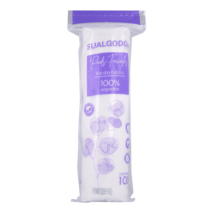 PADS FACIALES REDONDOS SUALGODON 100PZS