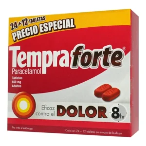 TEMPRA FORTE TAB 650MG C/24+12