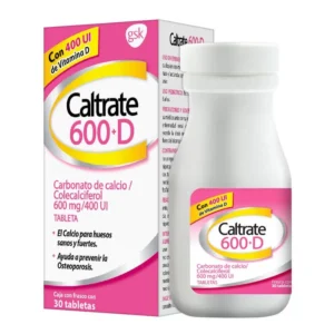CALTRATE 600 + D TAB 600MG 400UI  C/30