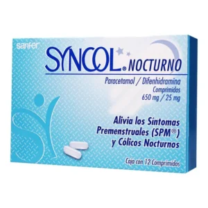 SYNCOL NOCTURNO CPR 650MG 25MG C/12