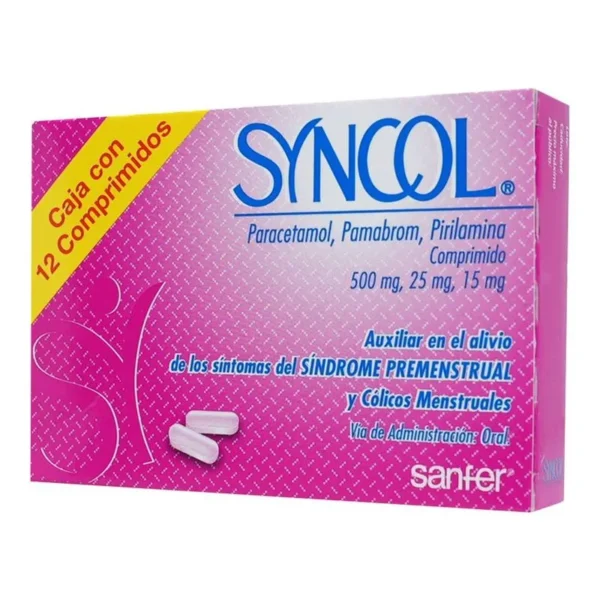 SYNCOL 500/25/15 MG 12 CPR