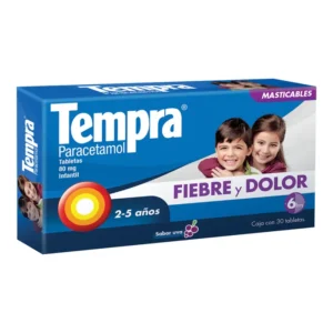 TEMPRA UVA  TAB MAST 80MG C/30