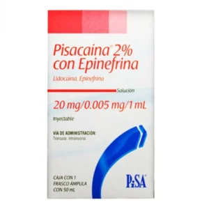 PISACAINA SOL INY 5MG 20MG C/50ML