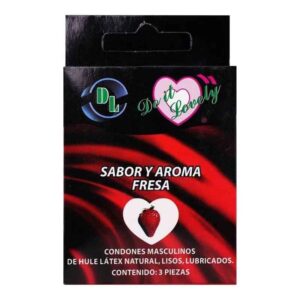 PRESERVATIVOS D L FRESA CAJA C/3PZS