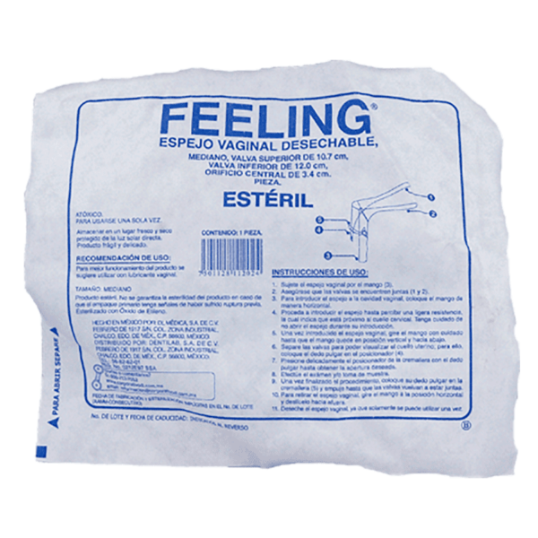 FEELING ESPEJO VAGINAL ESTERIL DESECHABLE 1PZA