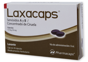 LAXACAPS CAPS 50MG 12MG C/30