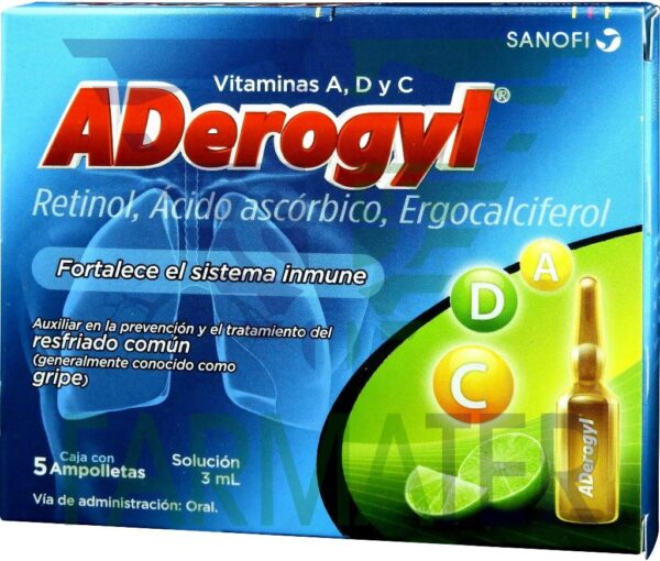ADEROGYL SOL ING 3.30MG  C/3ML 5 AMP