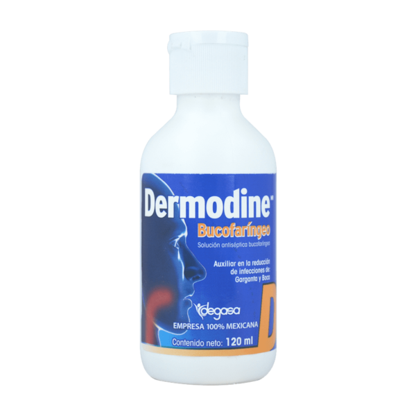 DERMODINE SOLUCION FCO 8MG C/120ML