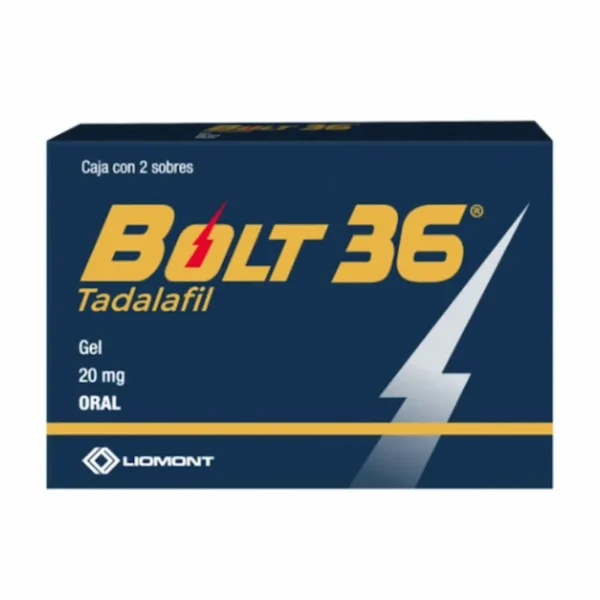 BOLT 36 GEL 20MG C/2 SOBRES