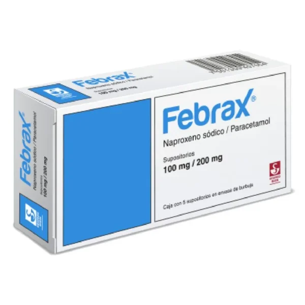 FEBRAX 100/200 MG SUPS 5