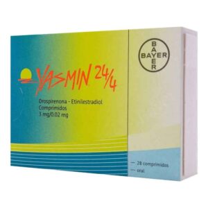 YASMIN 24 4 COMP 3MG 0.02MG C/28