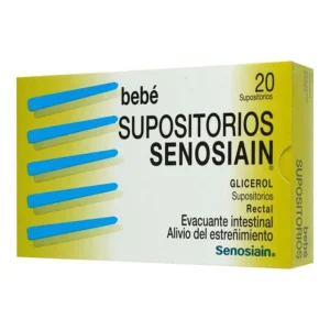 SUPOSITORIOS SENOSIAIN BEBE 1.38OG C/20