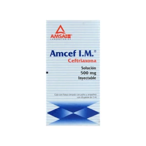 AMCEF I.M. SOL INY 500MG 2ML C/1