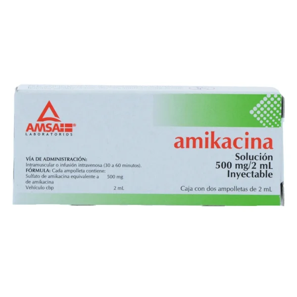 AMIKACINA SOL INY 500MG C/2