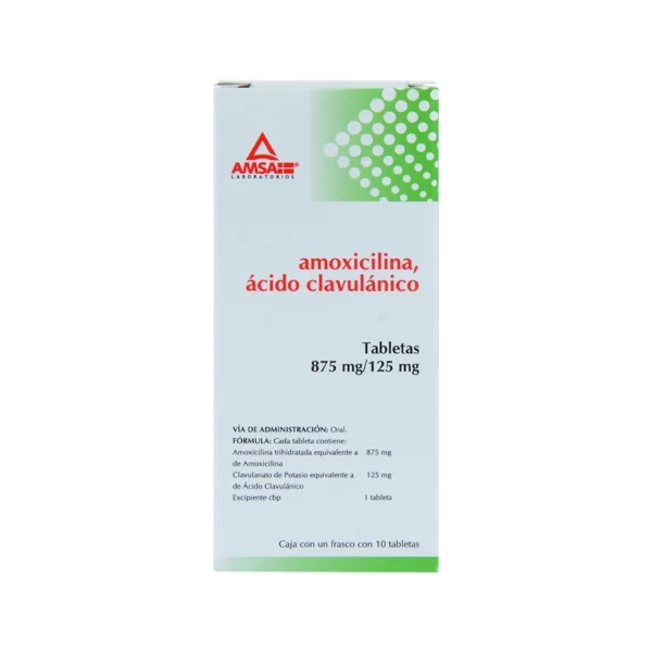 AMOXICILINA ACIDO CLAVULANICO  TAB 875MG 125MG C/10