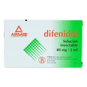 DIFENIDOL SOL INY  40MG C/2 AMP AMSA>