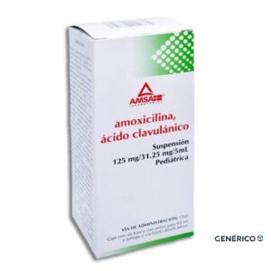 AMOXICILINA/ACIDO CLAVULANICO 125MG 31.25MG  SUSP C/60 ml