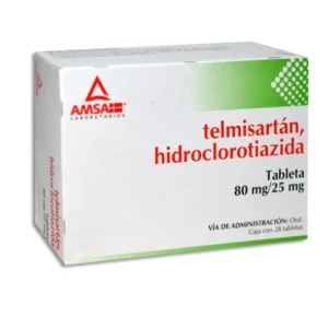 TELMISARTAN, HIDROCLOROTIAZIDA TAB 25MG 80MG C/28