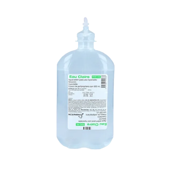 EAU CLAIRE AGUA INYECTABLE C/500ML